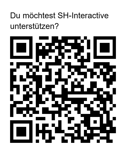 PayPal QR-Code für Unterstützung von SH-Interactive